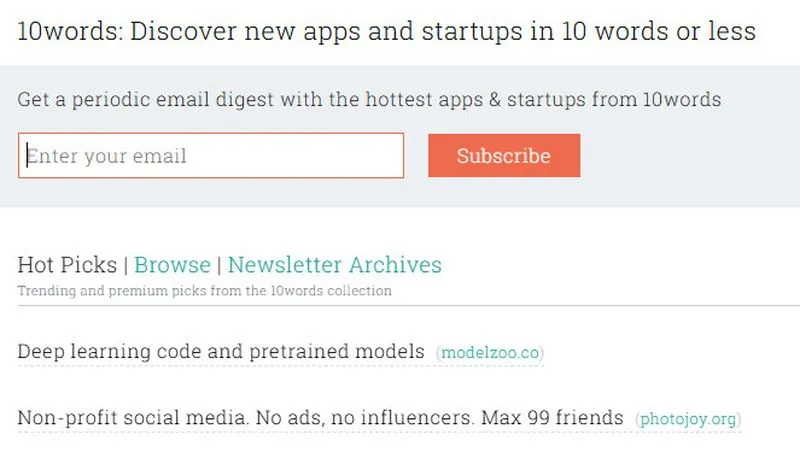 Product Launch Sites 10words